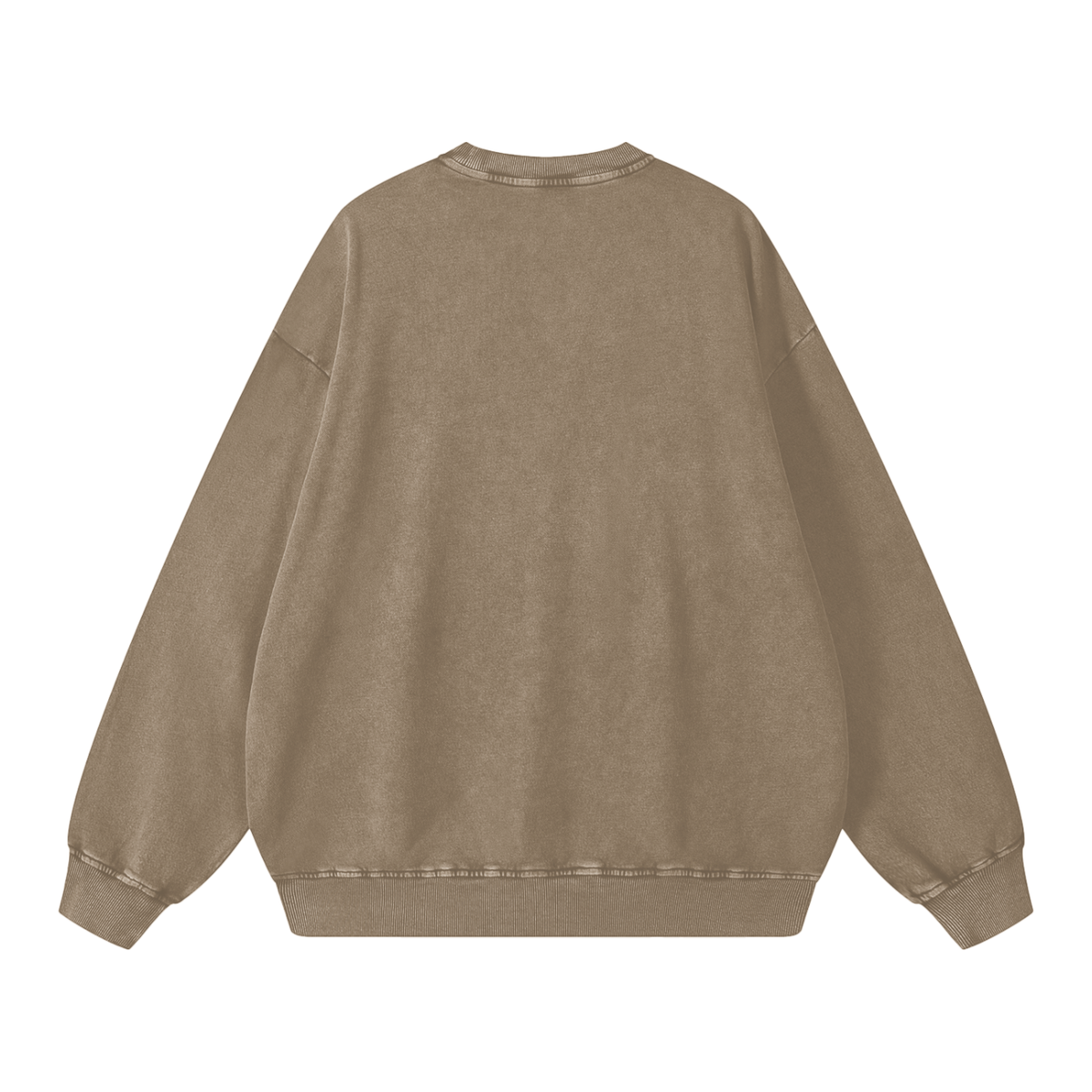MORE THAN THE BIRDS-Snow Washed Oversized Sweatshirt